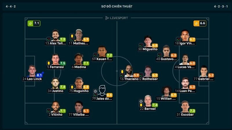 Thủ thành Leo Linck xuất sắc nhất trận Botafogo vs Santos
